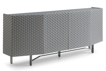 Lamod Raphael Modern Silver Buffet – Sleek Contemporary Sideboard Cabinet