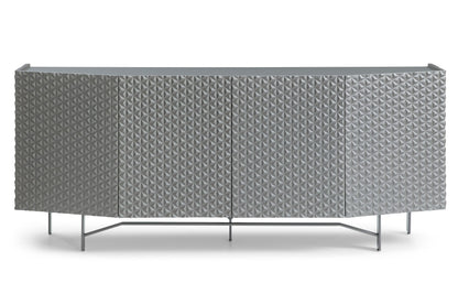 Lamod Raphael Modern Silver Buffet – Sleek Contemporary Sideboard Cabinet