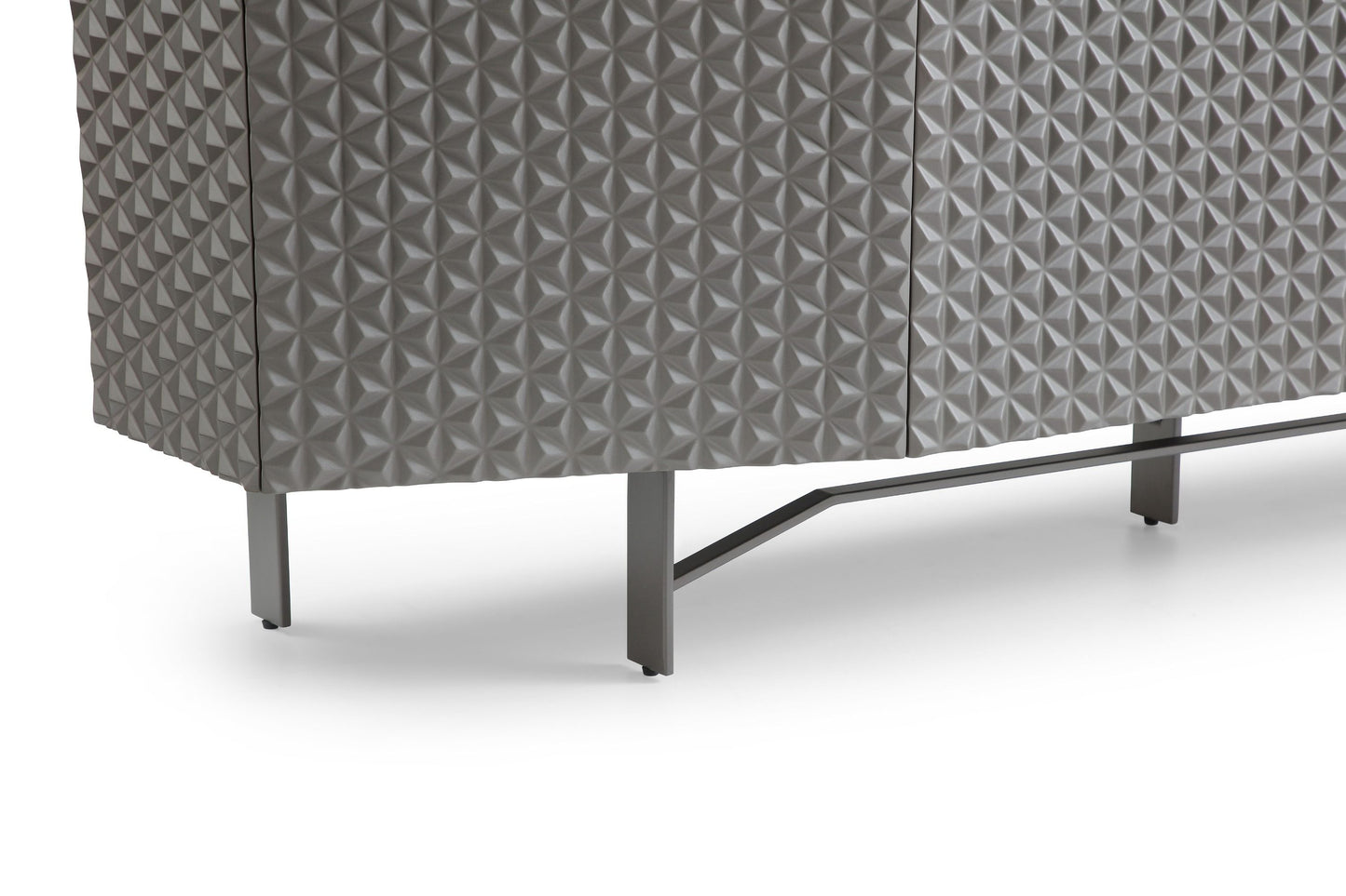 Lamod Raphael Modern Silver Buffet – Sleek Contemporary Sideboard Cabinet