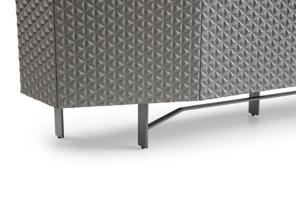 Lamod Raphael Modern Silver Buffet – Sleek Contemporary Sideboard Cabinet