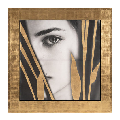 Modrest Kubia Modern Gold Painting – 71x71 Large Contemporary Wall Art