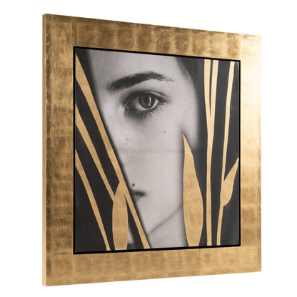 Modrest Kubia Modern Gold Painting – 71x71 Large Contemporary Wall Art