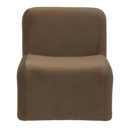 Bondi Modern Brown Velvet Accent Chair