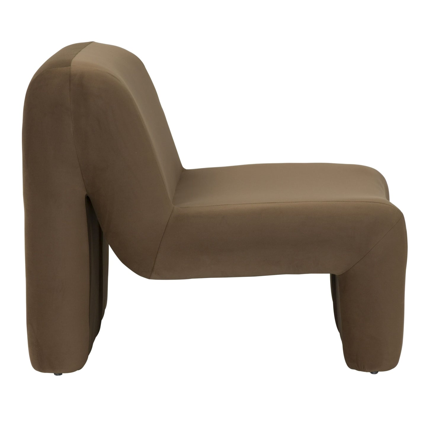 Bondi Modern Brown Velvet Accent Chair