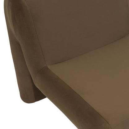 Bondi Modern Brown Velvet Accent Chair
