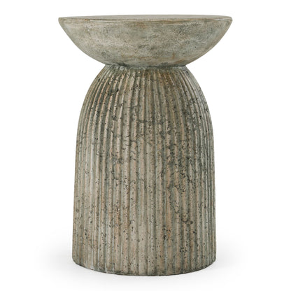 Katyal Modern Old Grey Fiberform End Table