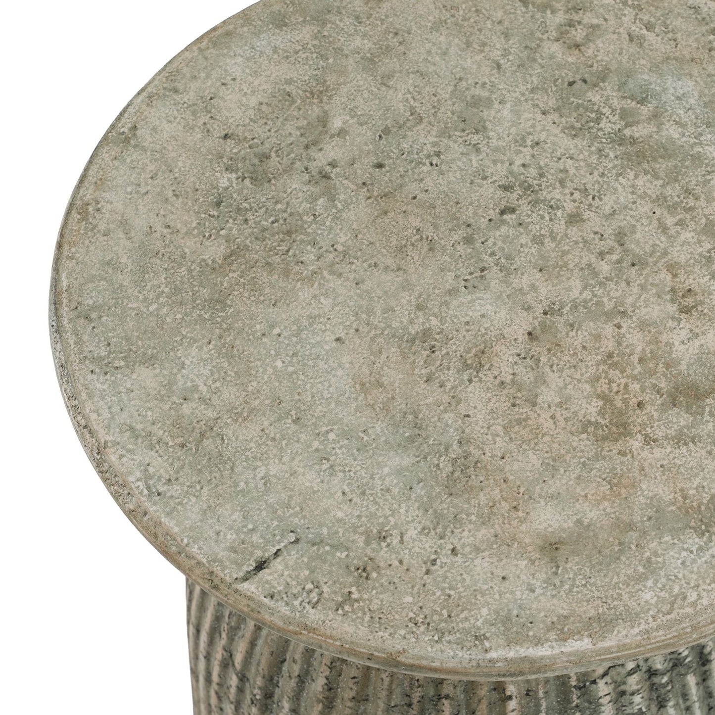 Katyal Modern Old Grey Fiberform End Table