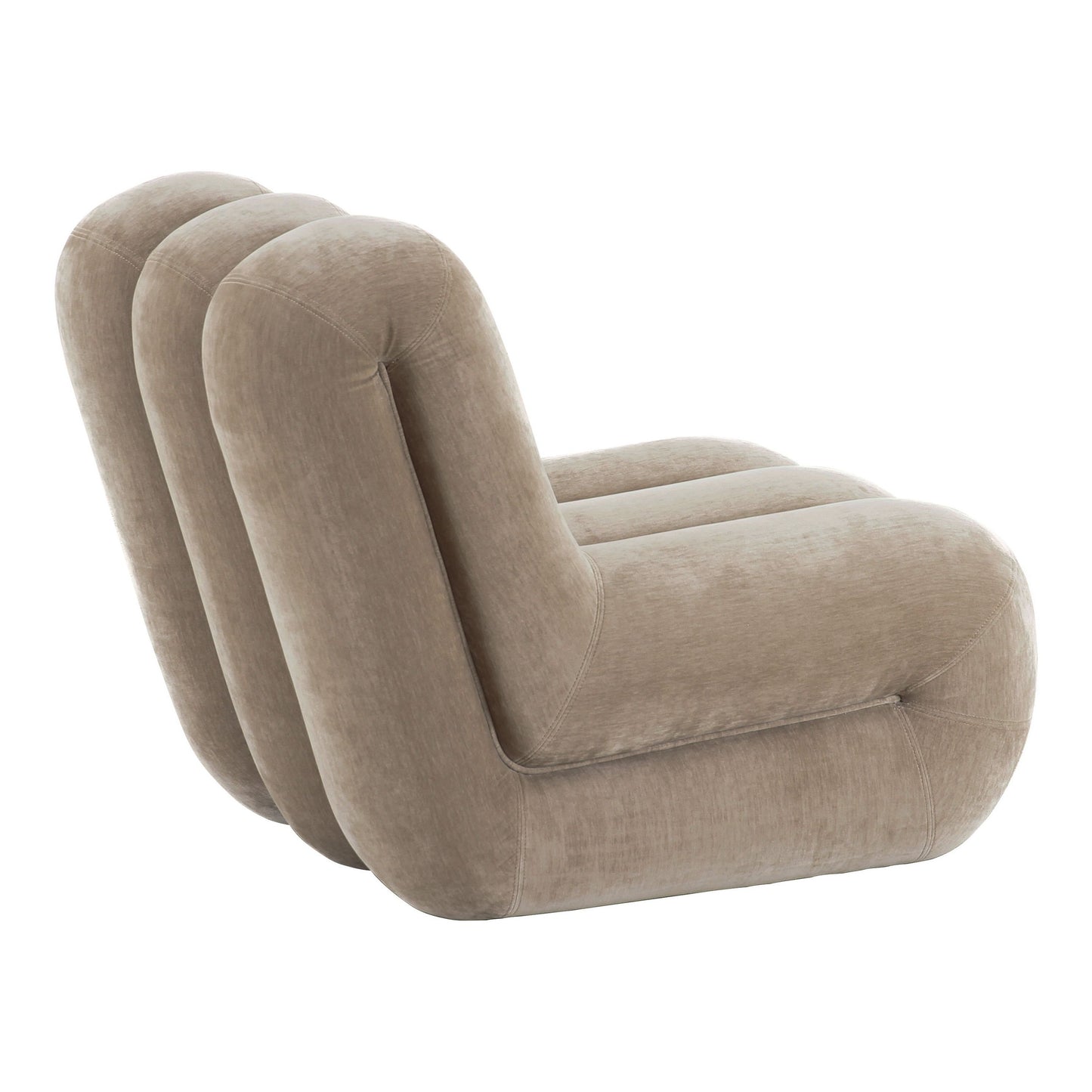 Archie Modern Taupe Fabric Accent Chair and Ottoman