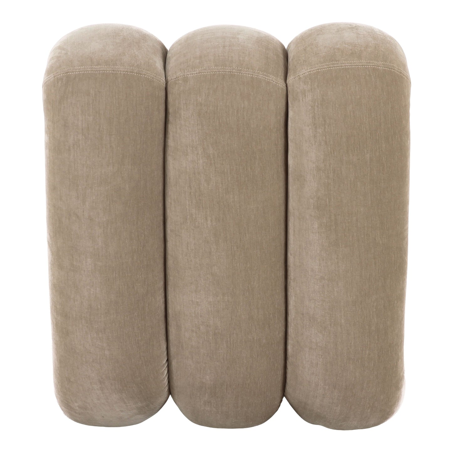 Archie Modern Taupe Fabric Accent Chair and Ottoman