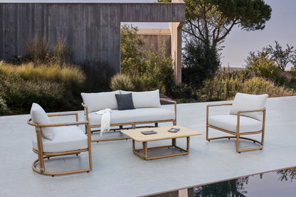 Malta Outdoor Light Grey Teak Sofa Set
