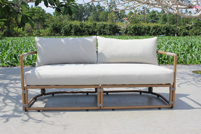 Malta Outdoor Light Grey Teak Sofa Set