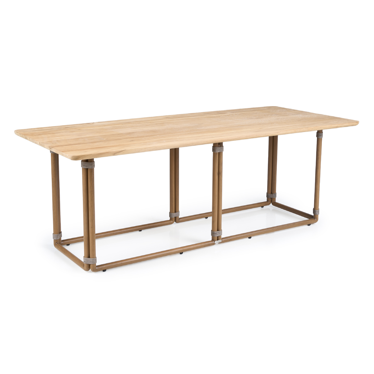 Malta Outdoor Light Grey Teak Dining Set