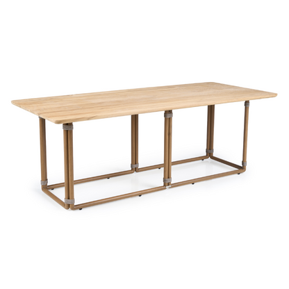 Malta Outdoor Light Grey Teak Dining Set