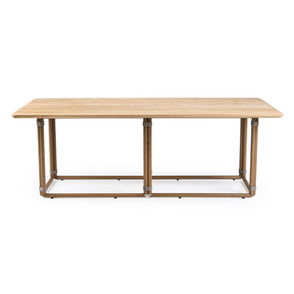 Malta Outdoor Light Grey Teak Dining Set