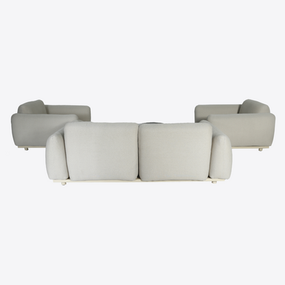 Palma Outdoor Grey Olefin Fabric Sofa Set