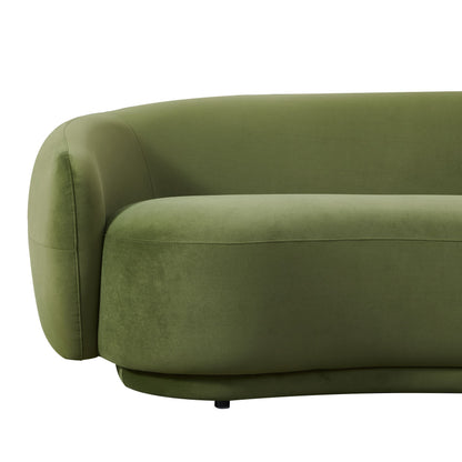 Andrew Modern Green Fabric Sofa Set
