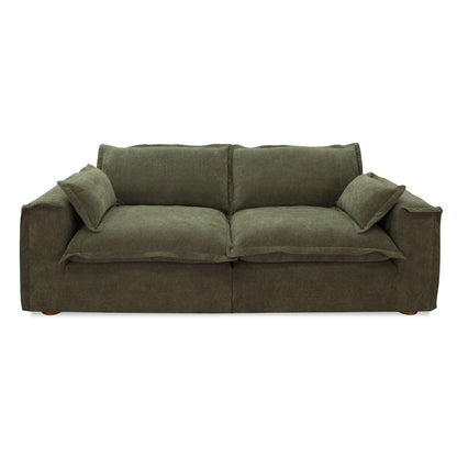 Durbin Modern Green Fabric Sofa