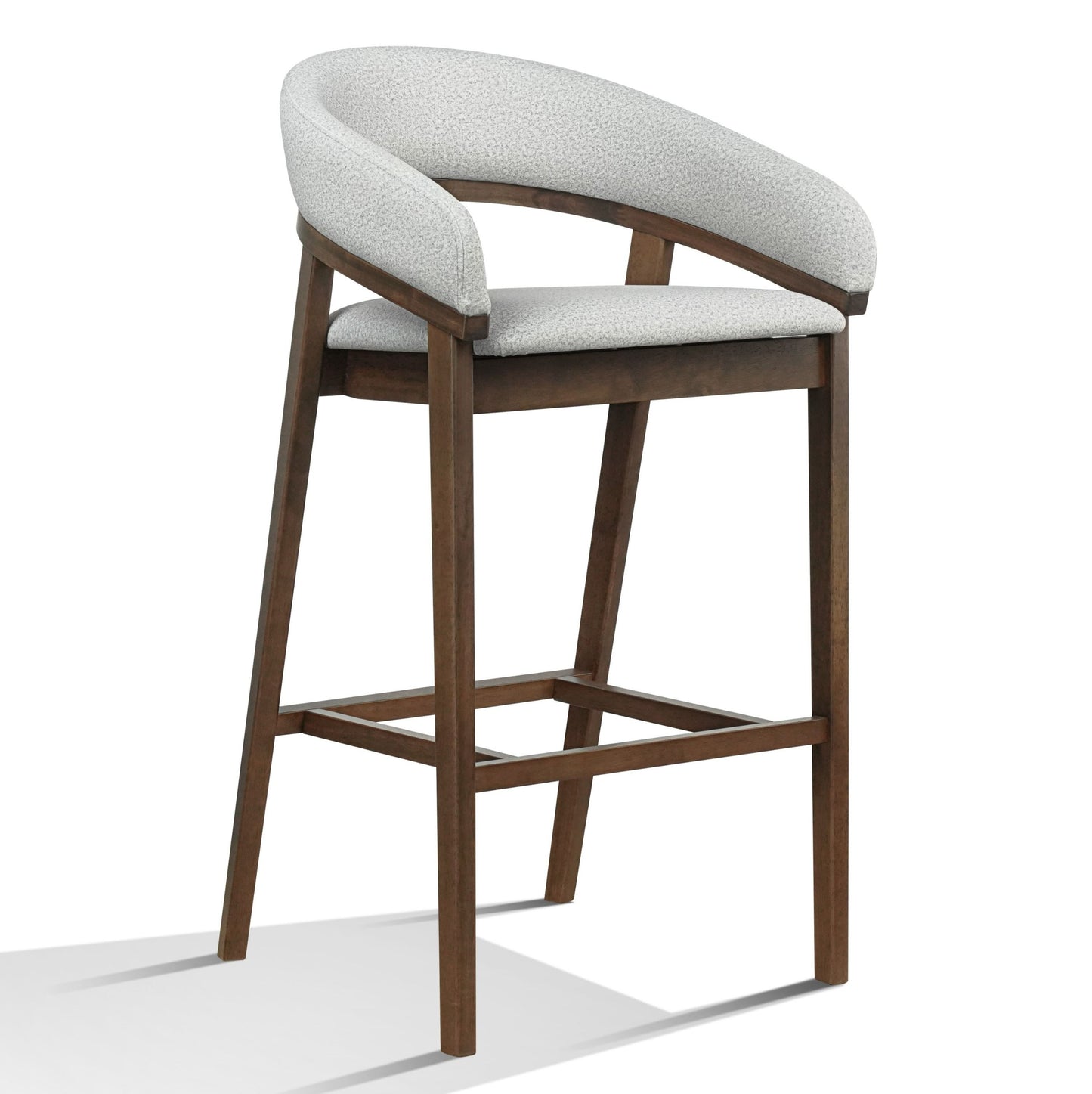 Truman Grey Fabric Bar Chairs - Set of 2