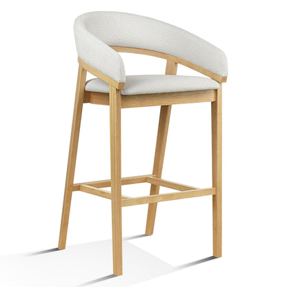 Truman Grey Fabric Bar Chairs - Set of 2