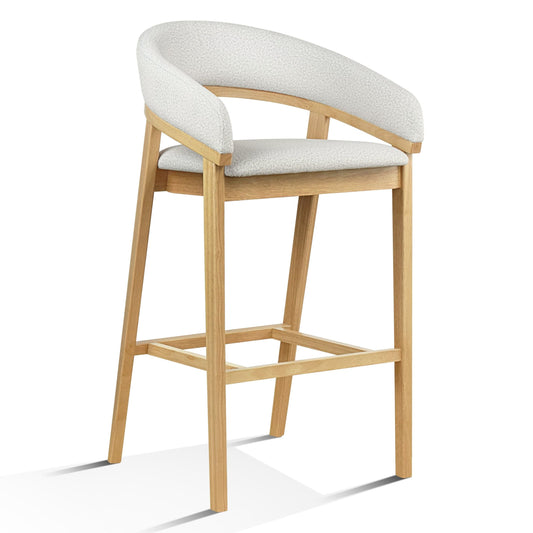 Truman Grey Fabric Bar Chairs - Set of 2