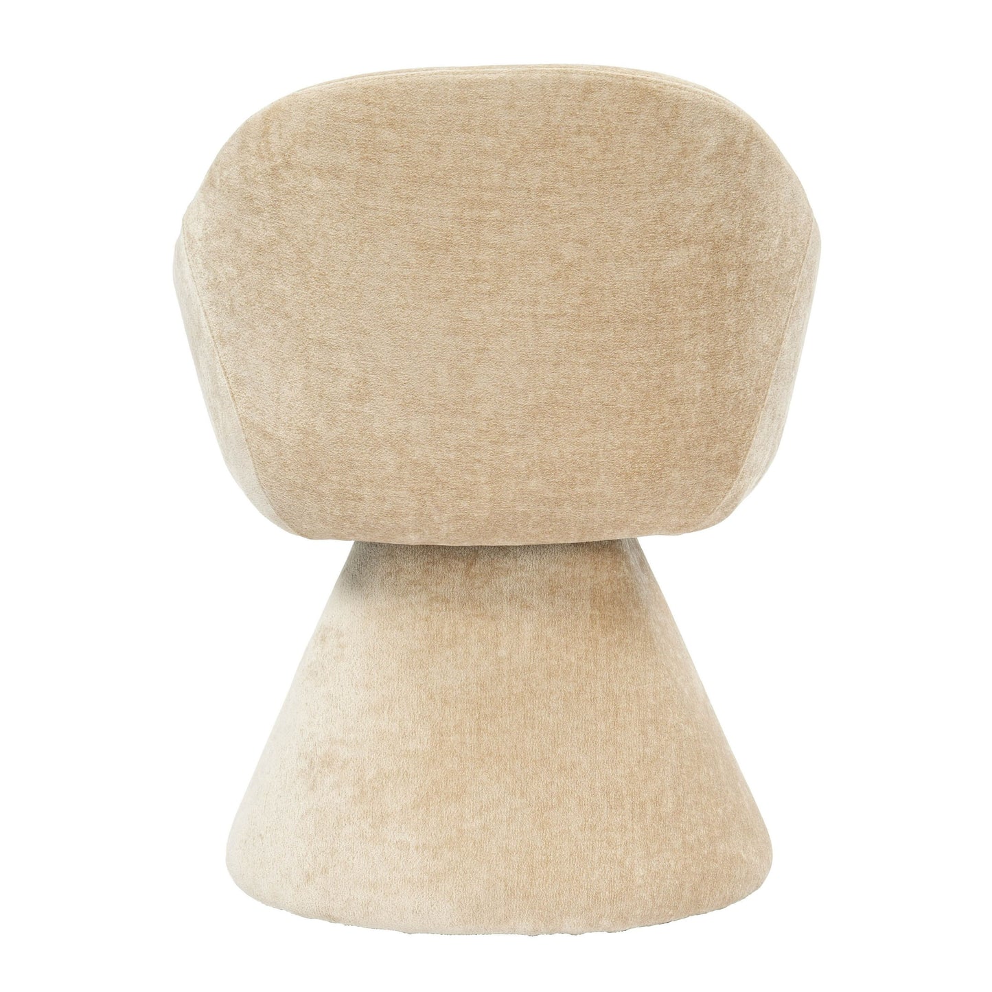 Risa Modern Swivel Beige Fabric Dining Chair