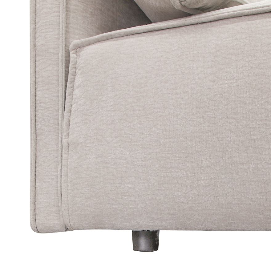 Gene Modern Light Grey Fabric Modular 5‑Piece Sectional Sofa