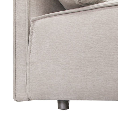 Gene Modern Light Grey Fabric Modular 5‑Piece Sectional Sofa