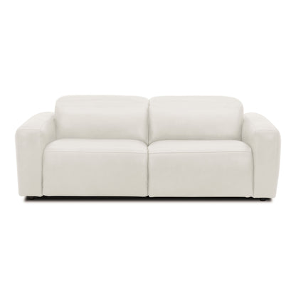 Nouveau Jessop Leather Sofa with Dual Recliners