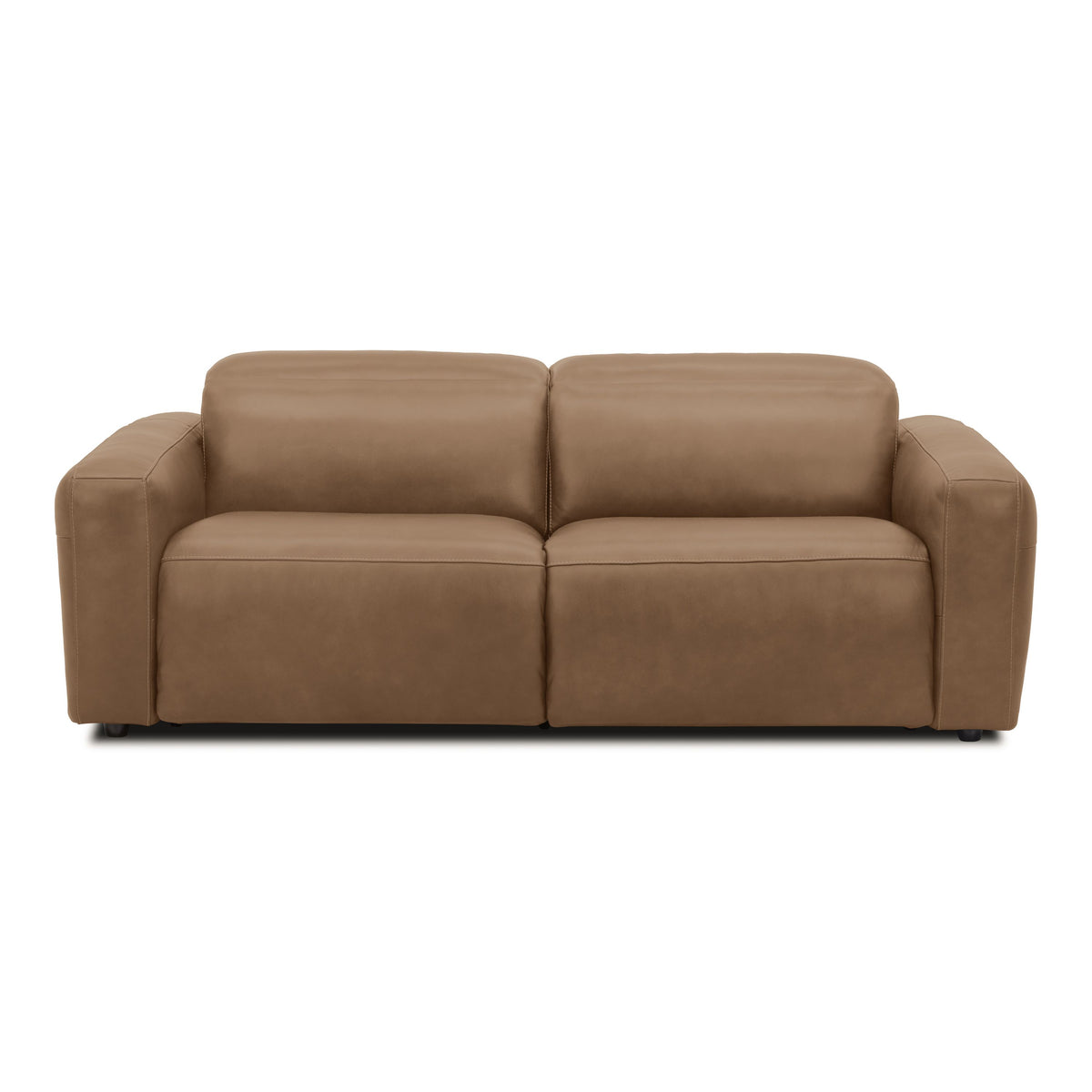 Nouveau Jessop Leather Sofa with Dual Recliners