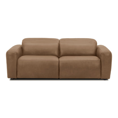 Nouveau Jessop Leather Sofa with Dual Recliners