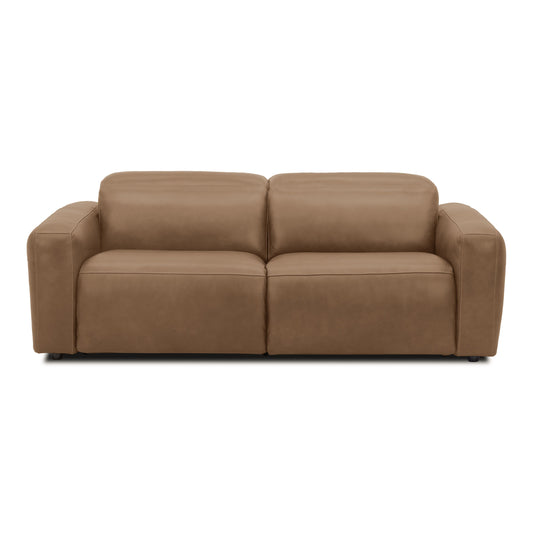 Nouveau Jessop Leather Sofa with Dual Recliners