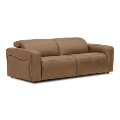Nouveau Jessop Leather Sofa with Dual Recliners