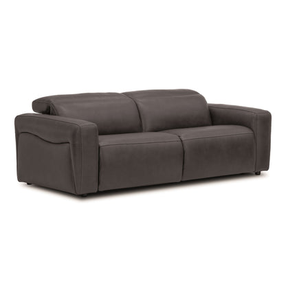 Nouveau Jessop Leather Sofa with Dual Recliners