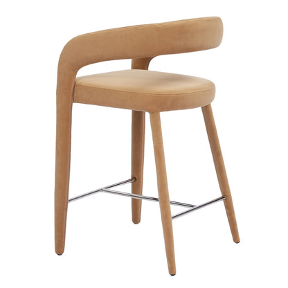 Nouveau Mundra Counter Chair Beige Jade Polyester