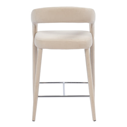 Nouveau Mundra Counter Chair Beige Jade Polyester