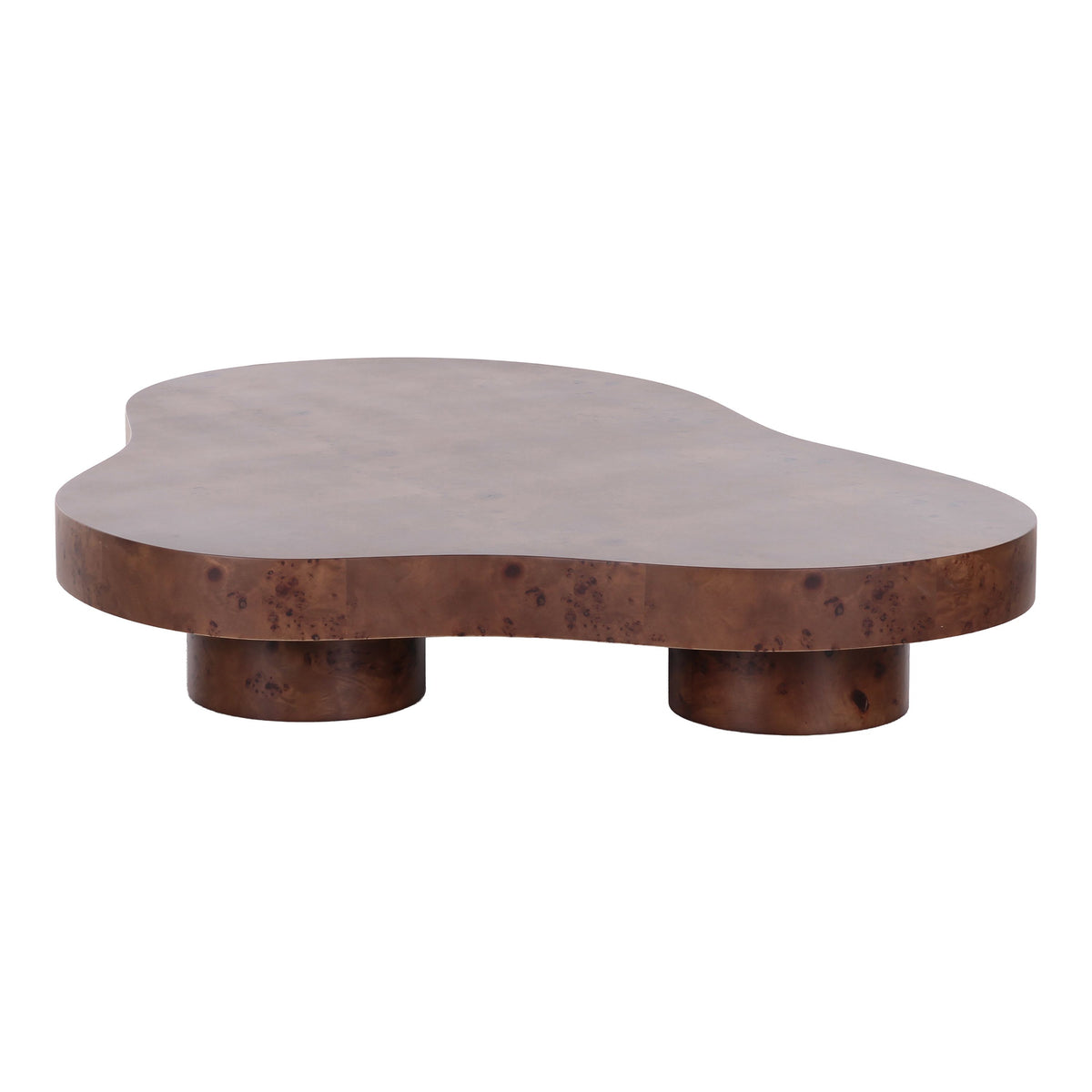Nouveau Larch Nesting Table Set Dark Poplar Burl