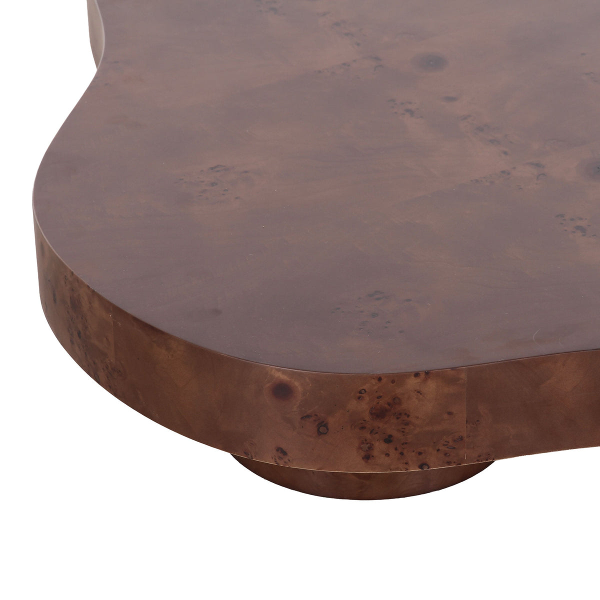 Nouveau Larch Nesting Table Set Dark Poplar Burl