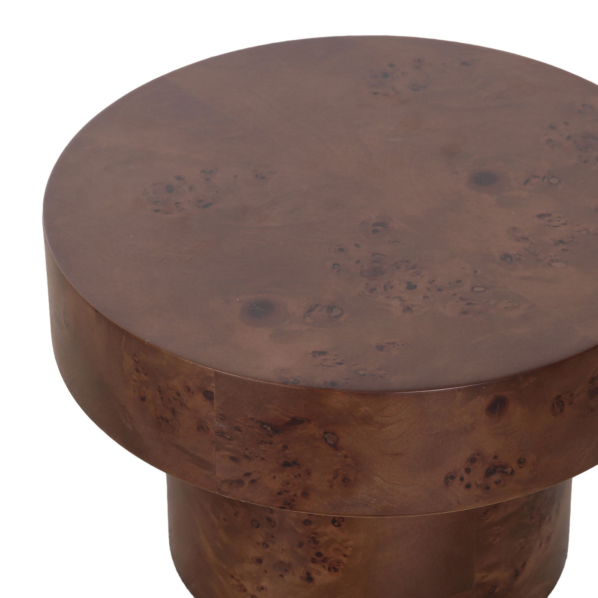 Nouveau Larch Nesting Table Set Dark Poplar Burl
