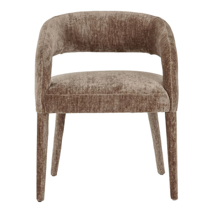 Parisa Brown Fabric Dining Chairs Set of 2