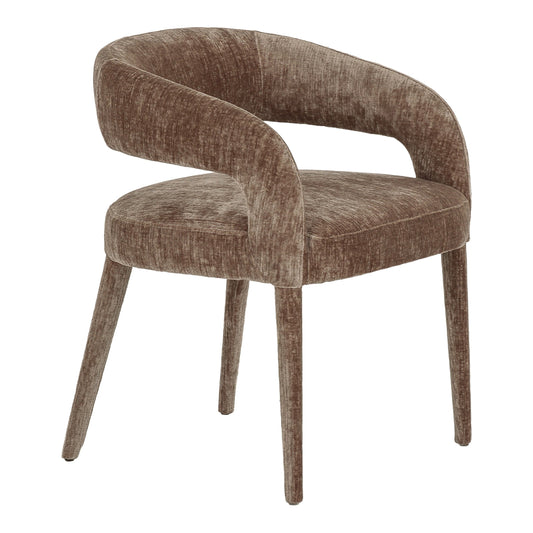 Parisa Brown Fabric Dining Chairs Set of 2