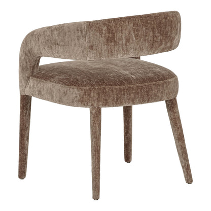 Parisa Brown Fabric Dining Chairs Set of 2