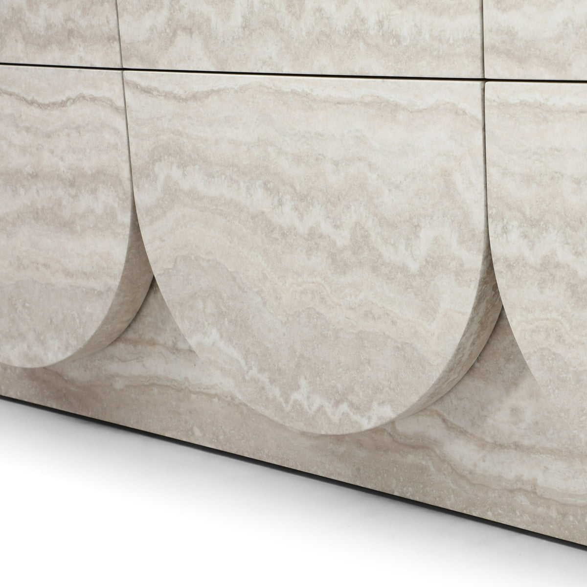 Yasmine Modern Faux Travertine Dresser