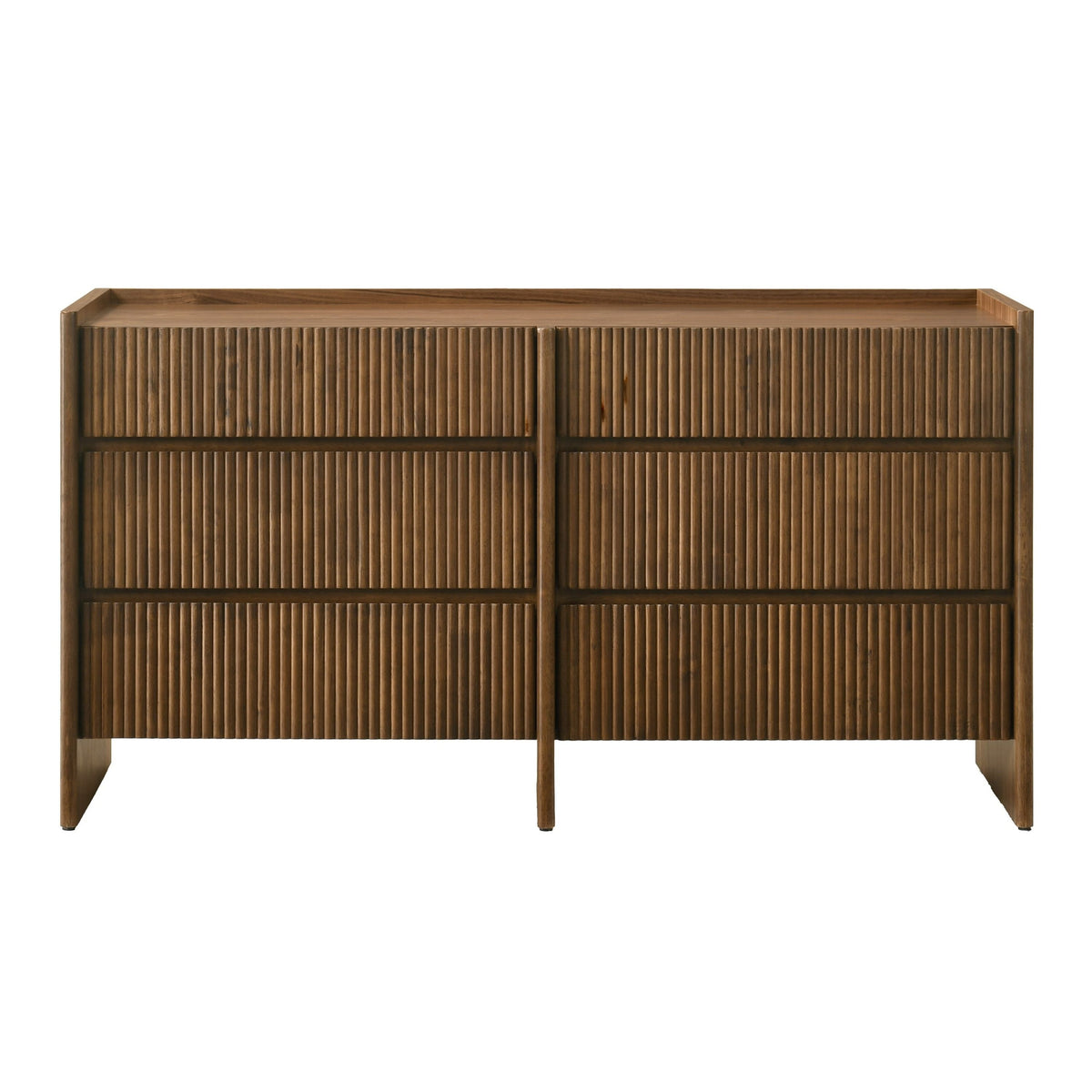 Reveal Modern Walnut 6‑Drawer Dresser