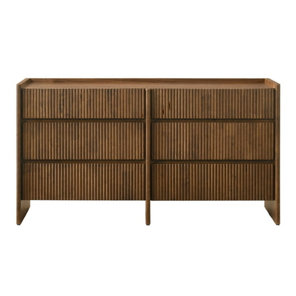 Reveal Modern Walnut 6‑Drawer Dresser