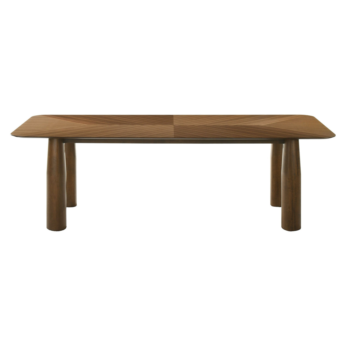 Sawyer Modern Walnut Rectangular Dining Table