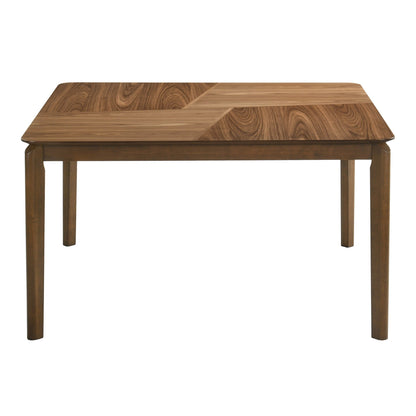 Winston Modern Walnut Square Dining Table