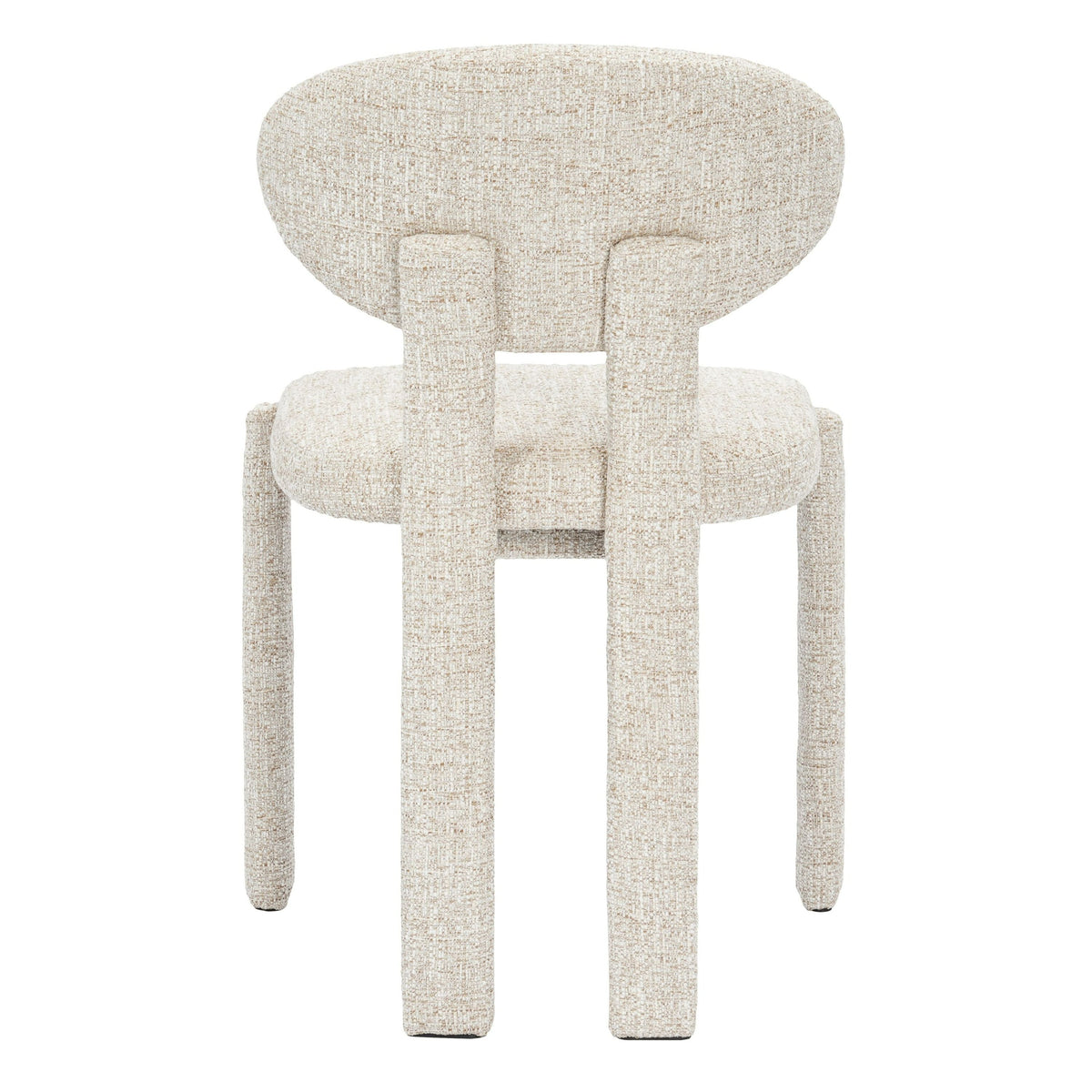 Riyad Modern Cream Fabric Upholstered Dining Chairs - Set of 2