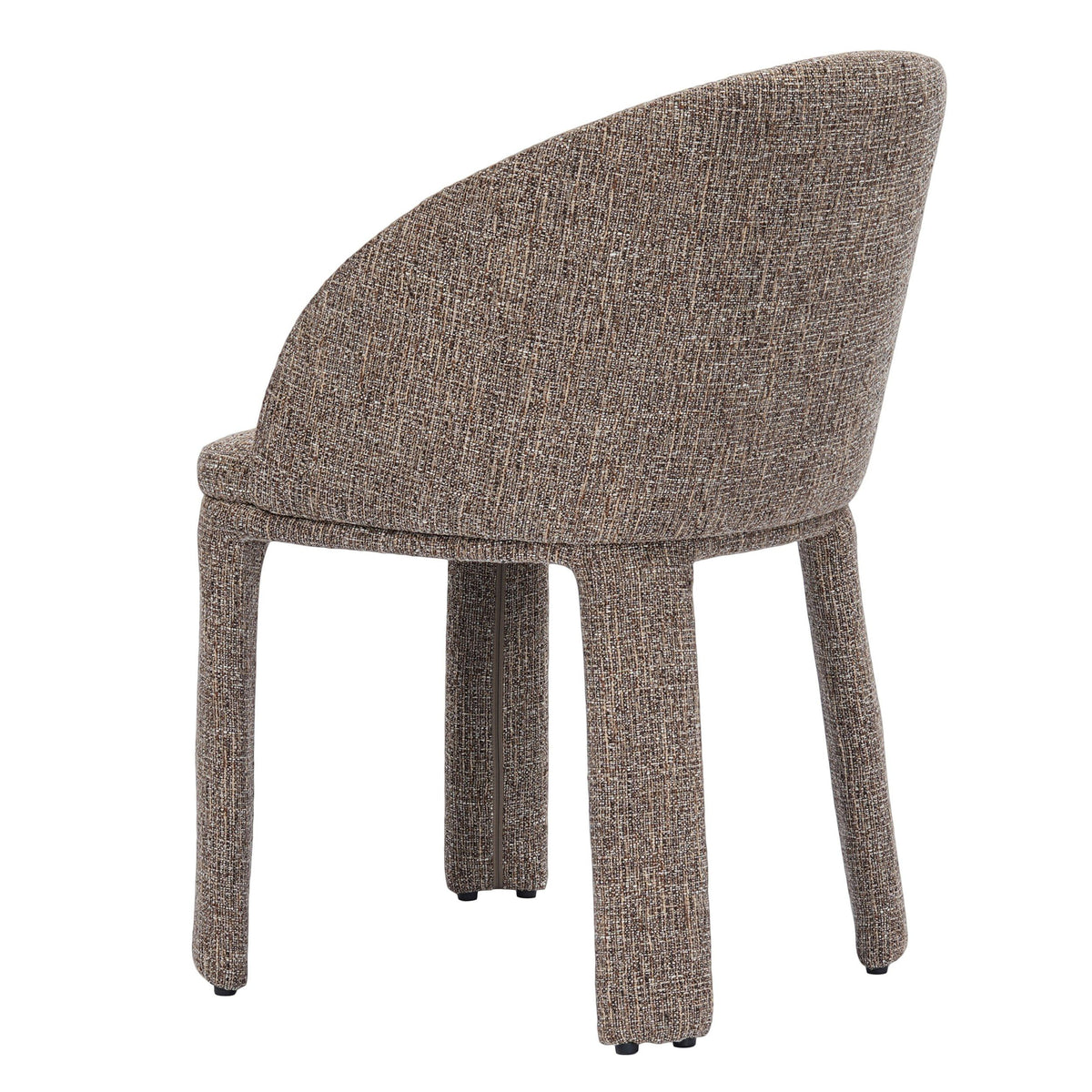 Sarkis Modern Brownish Grey Velvet Upholstered Dining Side Chair
