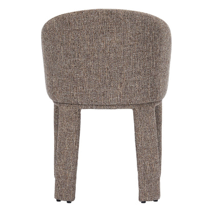 Sarkis Modern Brownish Grey Velvet Upholstered Dining Side Chair