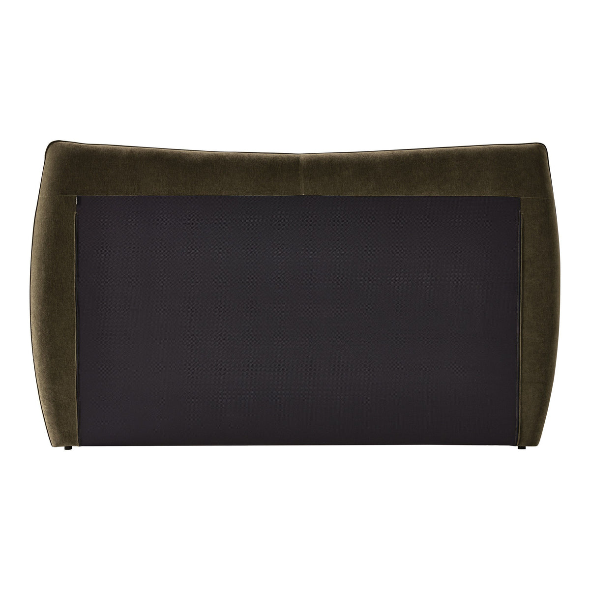 Jenkins Modern Dark Olive Green Fully Upholstered Platform Bed